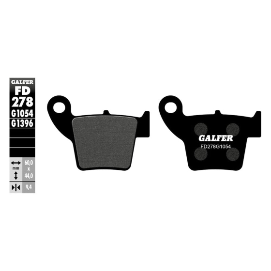 Задни мото накладки Galfer SEMI METAL FD278G1054