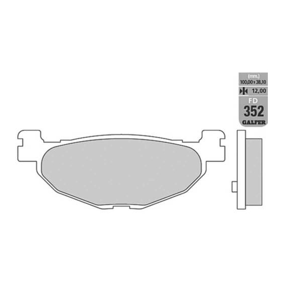 Задни мото накладки Galfer SEMI METAL FD352G1054