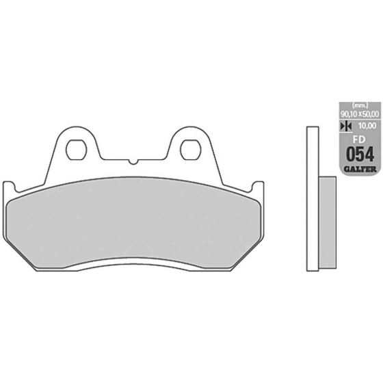 Предни/Задни мото накладки Galfer SEMI METAL FD054G1054