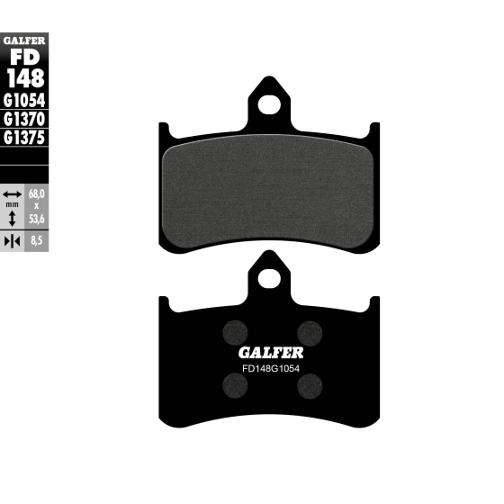 Предни мото накладки Galfer SEMI METAL FD148G1054