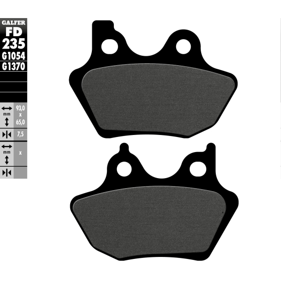 Предни/Задни мото накладки Galfer SEMI METAL FD235G1054