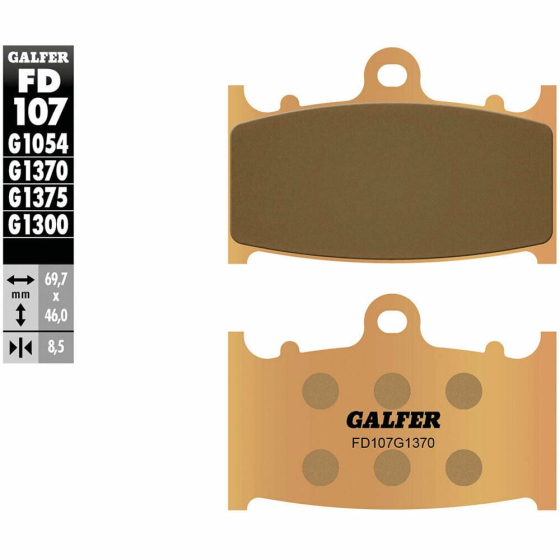 Предни мото накладки Galfer SINTERED COMPOUND FD107G1370