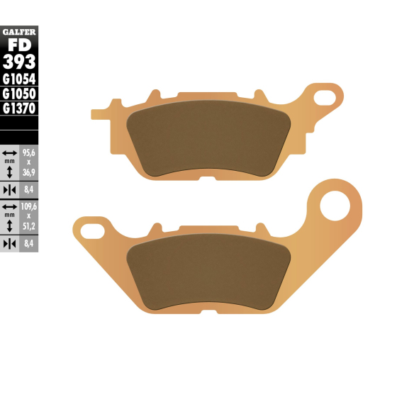 Предни/Задни мото накладки Galfer SINTERED COMPOUND FD393G1370
