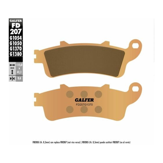 Предни/Задни мото накладки Galfer SINTERED COMPOUND FD207G1370