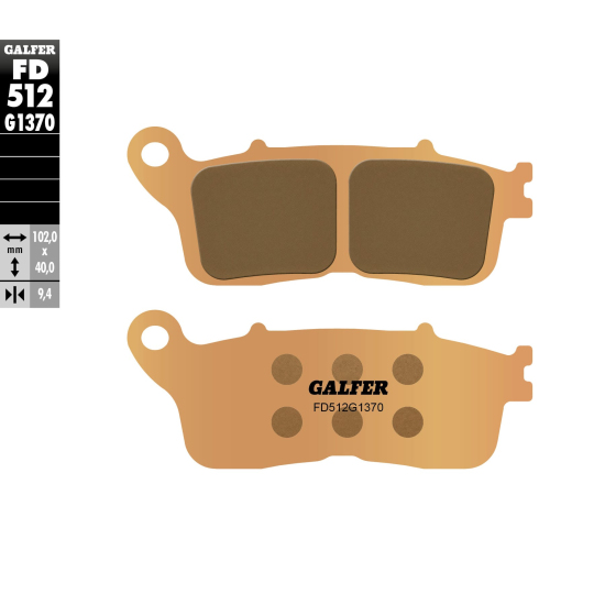 Задни мото накладки Galfer SINTERED COMPOUND FD512G1370