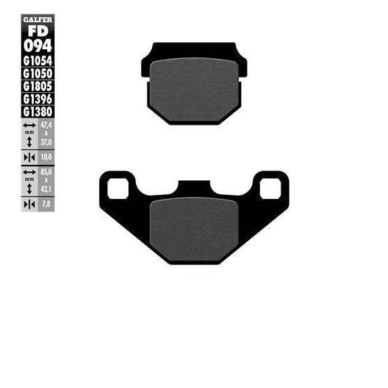 Предни/задни мото накладки Galfer SCOOTER FD094G1050