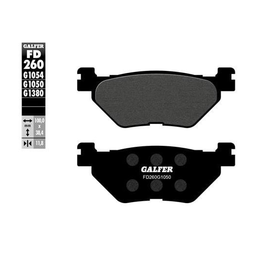 Задни мото накладки Galfer SCOOTER FD260G1050