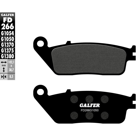 Предни/задни мото накладки Galfer SCOOTER FD266G1050