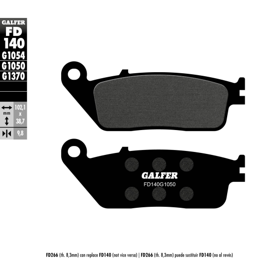 Предни/задни мото накладки Galfer SCOOTER FD140G1050