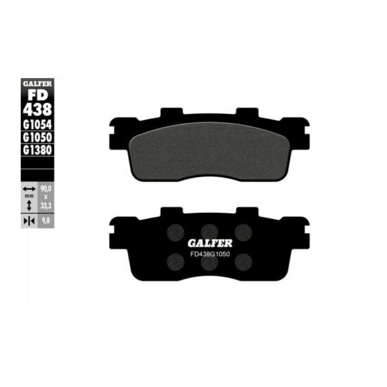 Задни мото накладки Galfer SCOOTER FD438G1050