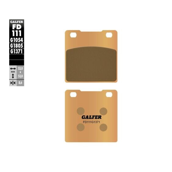 Задни мото накладки Galfer SINTERED COMPOUND FD111G1371