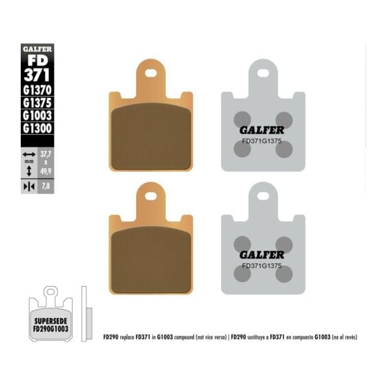 Предни мото накладки Galfer SINTERED COMPOUND FD371G1375