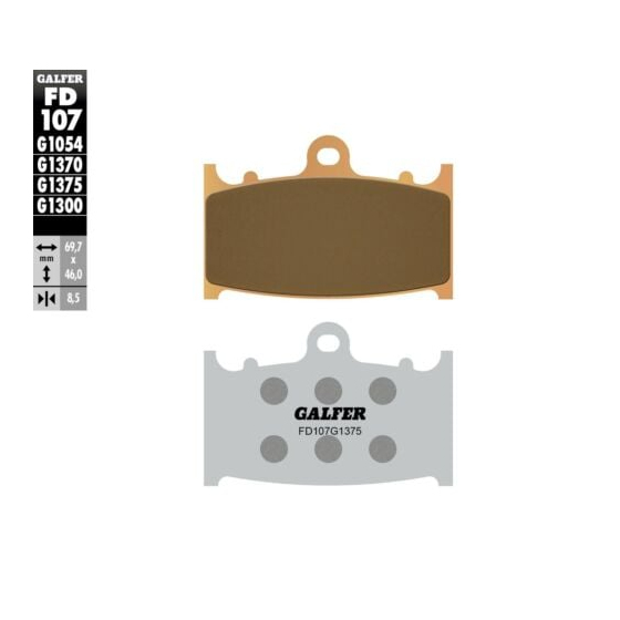 Предни мото накладки Galfer SINTERED COMPOUND FD107G1375