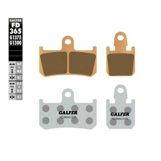 Предни мото накладки Galfer SINTERED COMPOUND FD365G1375