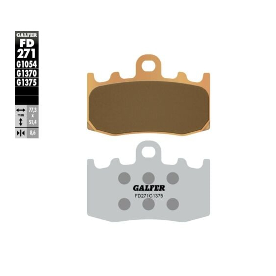 Предни мото накладки Galfer SINTERED COMPOUND FD271G1375