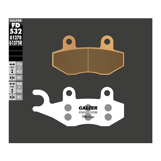 Предни мото накладки Galfer SINTERED RACING COMPOUND FD325G1375R