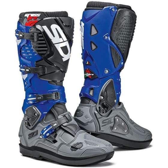 Мотокрос ботуши SIDI CROSSFIRE 3 SRS-GREY/BLUE/BLACK