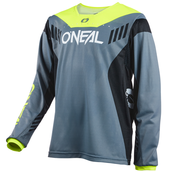 Детско вело джърси O'NEAL ELEMENT HYBRID V.22 GRAY/NEON YELLOW