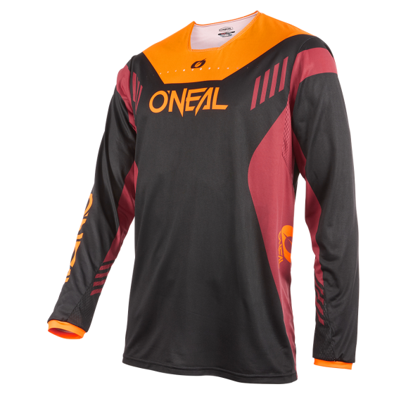 Вело джърси O'NEAL ELEMENT FR HYBRID V.22 BLACK/RED/ORANGE