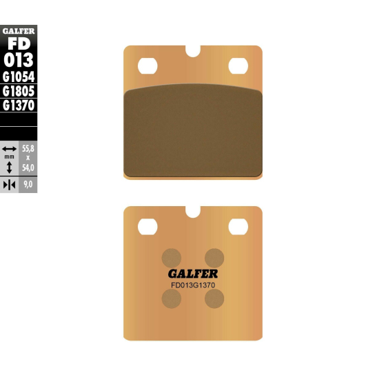 Предни/Задни мото накладки Galfer SINTERED COMPOUNDFD013G1370