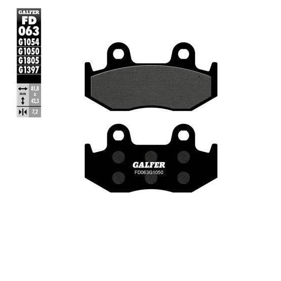 Предни/Задни мото накладки Galfer SCOOTER FD063G1050