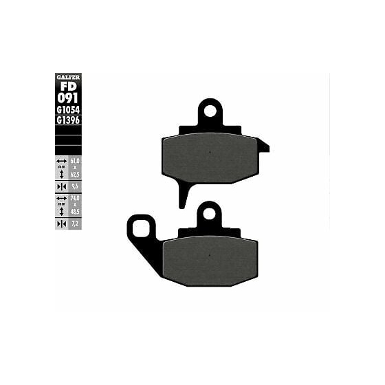 Предни мото накладки Galfer SEMI METAL FD091G1054