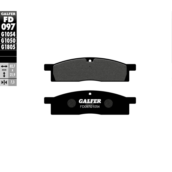 Предни мото накладки Galfer SEMI METAL FD097G1054