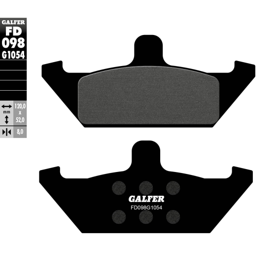 Предни мото накладки Galfer SEMI METAL FD098G1054