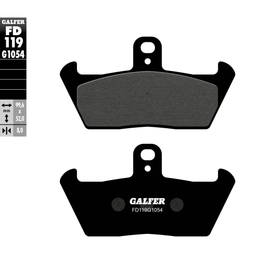 Предни мото накладки Galfer SEMI METAL FD119G1054