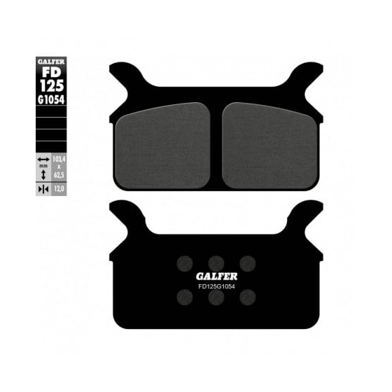 Задни мото накладки Galfer SEMI METAL FD125G1054