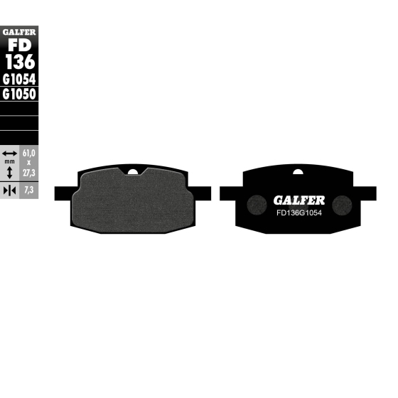 Предни мото накладки Galfer SEMI METAL FD136G1054