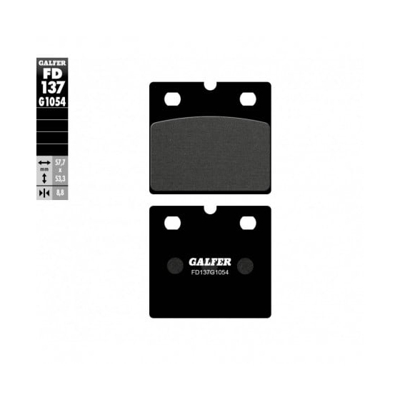 Предни мото накладки Galfer SEMI METAL FD137G1054