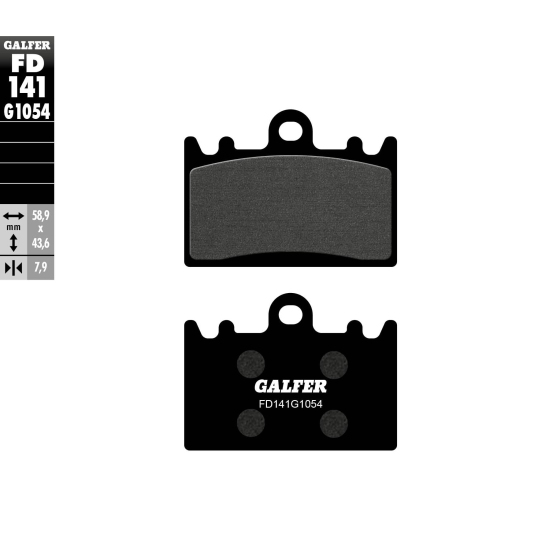 Предни мото накладки Galfer SEMI METAL FD141G1054