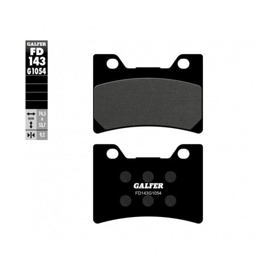 Предни мото накладки Galfer SEMI METAL FD143G1054