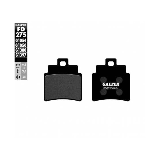 Предни/Задни мото накладки Galfer SEMI METAL FD275G1054