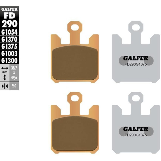 Предни мото накладки Galfer SINTERED COMPOUND FD290G1375
