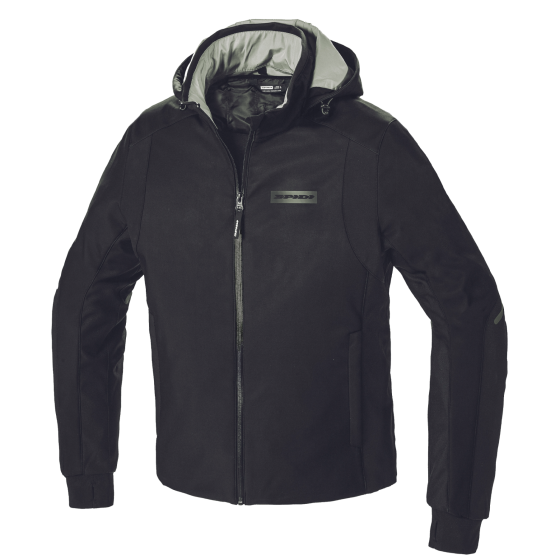 Текстилно мото яке SPIDI Hoodie Armor H2Out Black