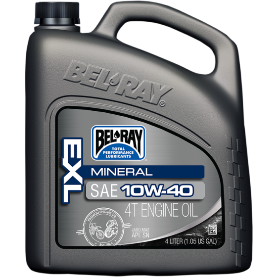 Масло BEL-RAY EXL MINERAL 4T 10W-40 4L