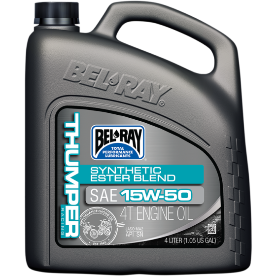 Масло BEL-RAY THUMPER RACING Synthetic Ester Blend T4 15W-50 4L