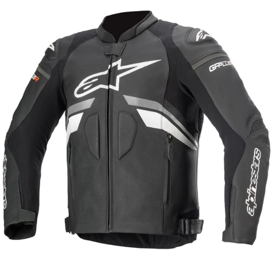 Кожено яке ALPINESTARS GP PLUS R V3 BLACK/WHITE