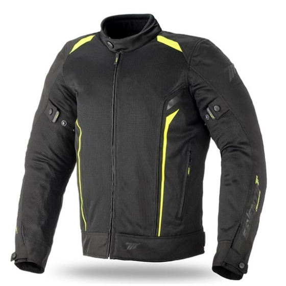 Текстилно мото яке 70 DEGREES TOURING BLACK/FLUO YELLOW