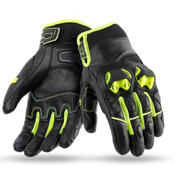 Кожени ръкавици 70 DEGREES WINTER URBAN BLACK/YELLOW