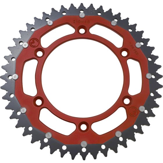 Двукомпонентно зъбно колело MOOSE 1210-210-48 RED