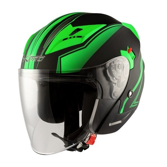 Скутер каска APRO YORK MATT GREEN