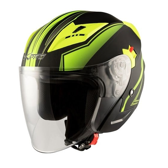Скутер каска APRO YORK MATT YELLOW