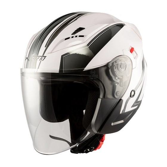 Скутер каска APRO YORK WHITE/GRAY