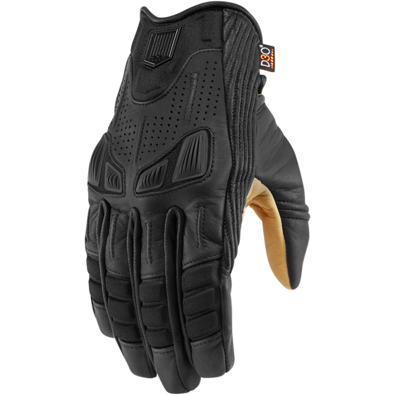 Кожени мото ръкавици ICON 1000 AXYS - BLACK