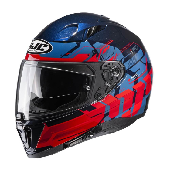 Каска HJC i70 ALLIGON RED BLUE