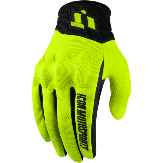 Текстилни мото ръкавици ICON ANTHEM 2 - HI-VIZ