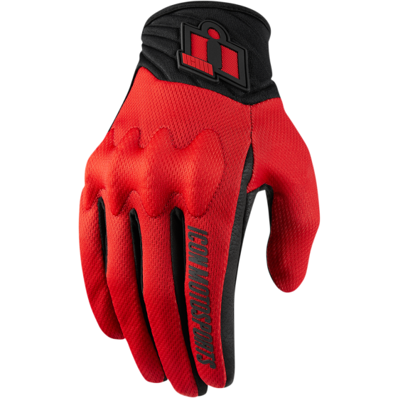 Текстилни мото ръкавици ICON ANTHEM 2 - RED